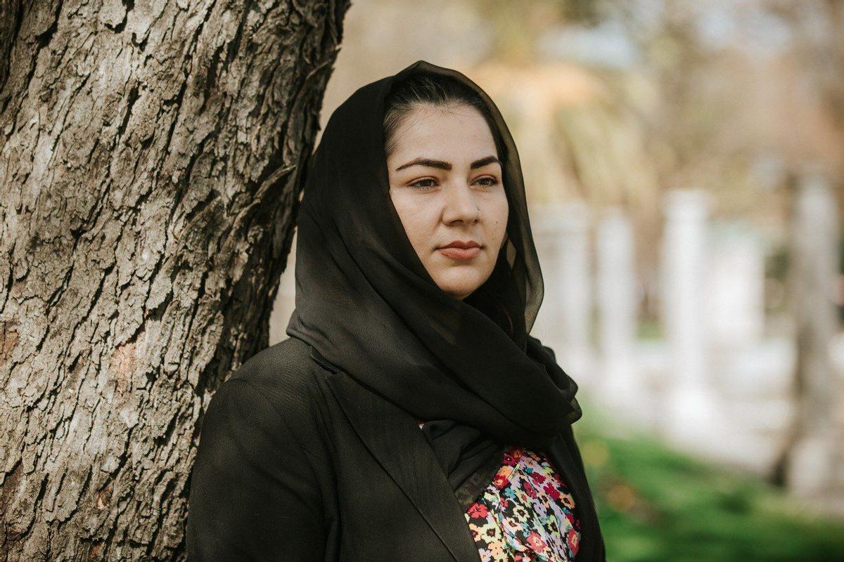 La activista Khadija Amin.